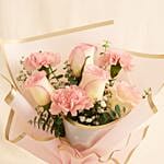 Beauty Of Pink Flower Bouquet