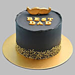 Best DAD Black and Golden Cake