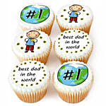 Best Dad in The World Cupcake Set