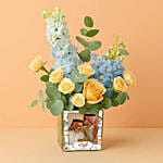 Best Dad Personalized Rose Vase