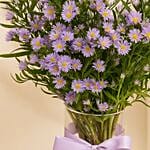 Birthday Wishes Aster Flowers Tall Vase