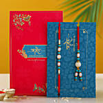 Blue Pearl And Lumba Rakhi