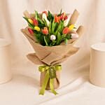 Charming Colorful Tulip Bouquet