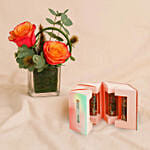 Cherry Blossom Feel Good Tea N Rose Vase