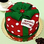 Christmas Greetings Theme Cake 8 Portions Vanilla