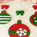 Christmas Theme Cake 12 Portions Chocolate