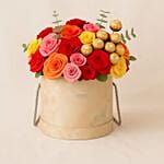 Colorful Blooms N Chocolate Box