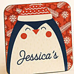 Cute Reindeer Name Personalized Mug N Coaster Red