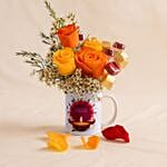 Diwali Flowers N Chocolates Mug