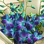 Fascinating Royal Blue Orchids Flower Bouquet