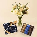 Godiva Chocolate Box N Flower Vase Combo
