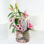 Graceful Blooms n Candle Flower Box