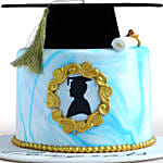 Graduation 2021 Blue Vanila Cake