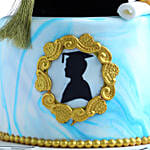 Graduation 2021 Blue Vanila Cake