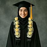 Graduation Yellow Petals Wreath