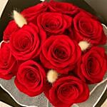 Happy Graduation Red Roses Bouquet