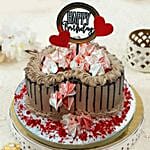 Heart Shaped Chocolate Buttercream Cake 8 Portions