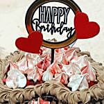 Heart Shaped Chocolate Buttercream Cake 8 Portions