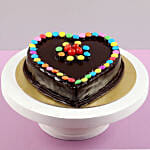 Heart Shaped Truffle Cake With Gems 1 Kg
