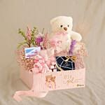 ItS A Girl Celebration Hamper N Godiva Chocolate Box