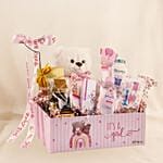 ItS A Girl Celebratory Box With Godiva Chocolate