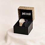 Just Cavalli Golden WomenS Watch N Bouquet