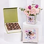 Love You Mama Personalised Flowers N Chocolates