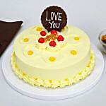 Love You Valentine Butterscotch Cake 1 kg