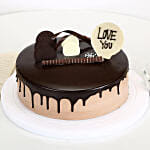 Love You Valentine Chocolate Cake Half Kg