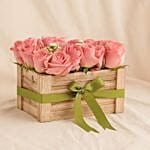 Luminous Acrylic N Rose Crate For Sister