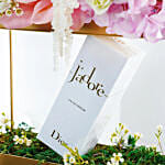 Luxurious Floral Stand With Dior Perfume N Chocolates Combo