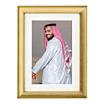 Matte Finish Golden Photo Frame