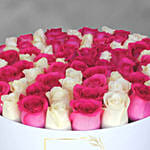 Mix Roses In A Round Box