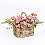 Mothers Day Spray Rose Basket