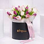 Mothers Love Colorful Tulips Box