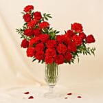 Muzhila 30 Red Flowers Vase