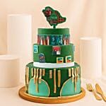 National Day Grand Celebration 3 Tiered Chocolate Cake