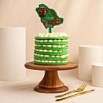 National Day Vanilla Layers Cake With Topper