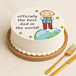 Officially Best Dad Designed Cake