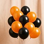 Orange N Black Latex Balloon Set