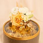 Otantik Home Chocolate Brown Bowl N Rose