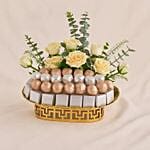 Patchi Chocolates N White Roses Tray