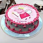 Peppa Pig Theme Buttercream Cake 12 Portions