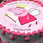 Peppa Pig Theme Buttercream Cake 16 Portions