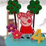 Peppa Pig Theme Cake 16 Portions Vanilla