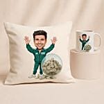 Personalised Tracksuit No. 456 Mug And Cushion