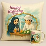 Personalize Your Ghibli Birthday Cushion And Mug