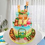 Peter Rabbit Theme Cake 12 Portions Vanilla