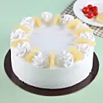 Pineapple Round Cake Half Kg