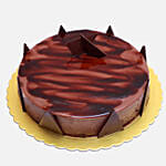 Pink Carnations & Chocolate Ganache Cake 8 Portions